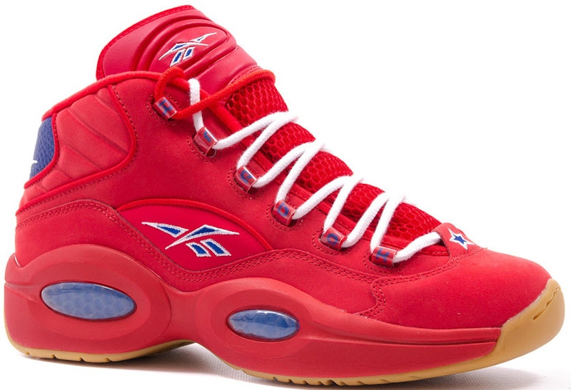 Reebok Question Mid Packer Shoes Practice Pt. 2 Rood