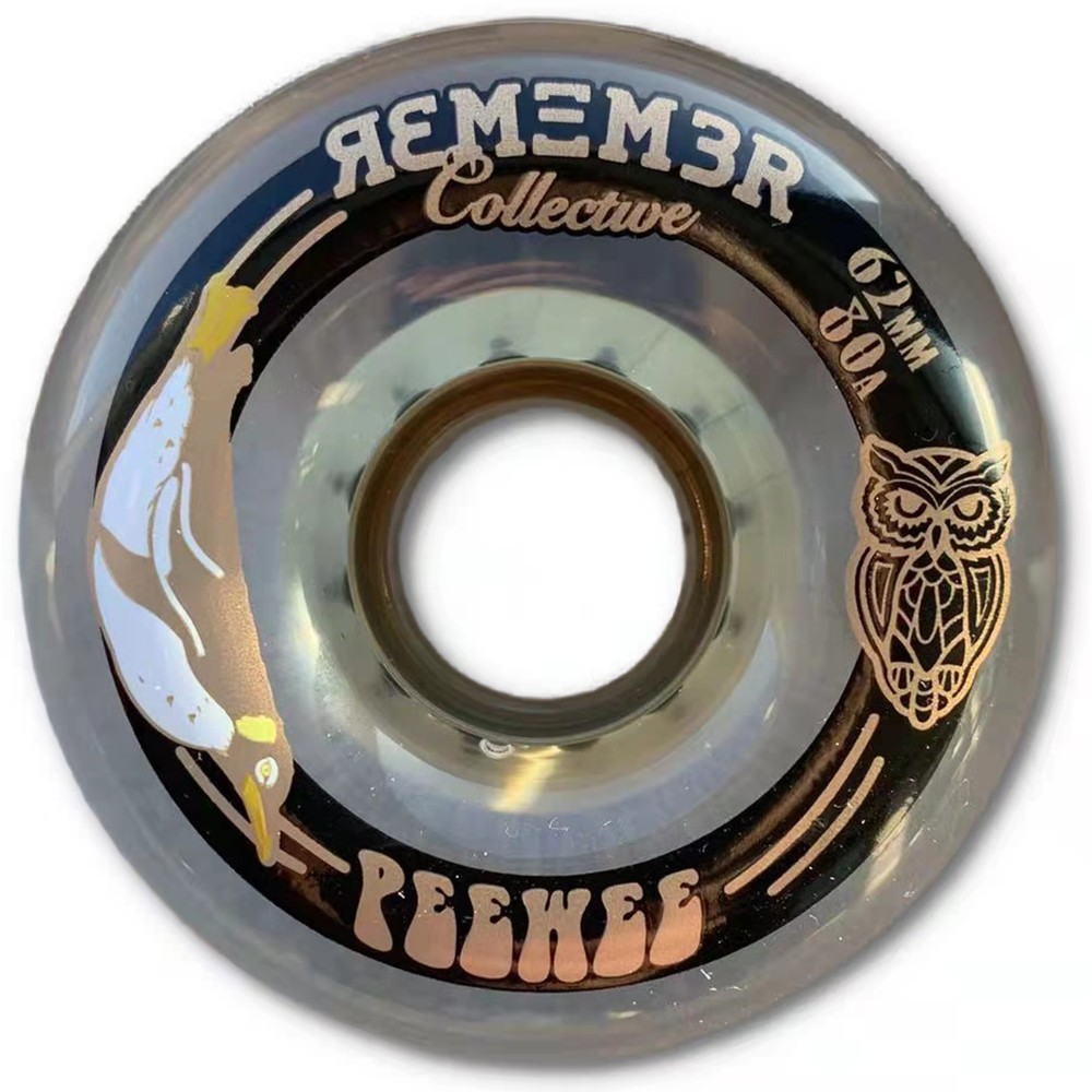 Remember – Peewee 62mm – Longboard Wielen – Transparant