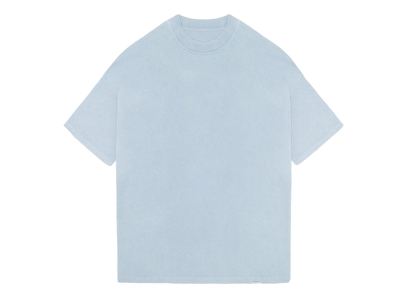 Represent Blank Oversized T-Shirt Washed Blauw