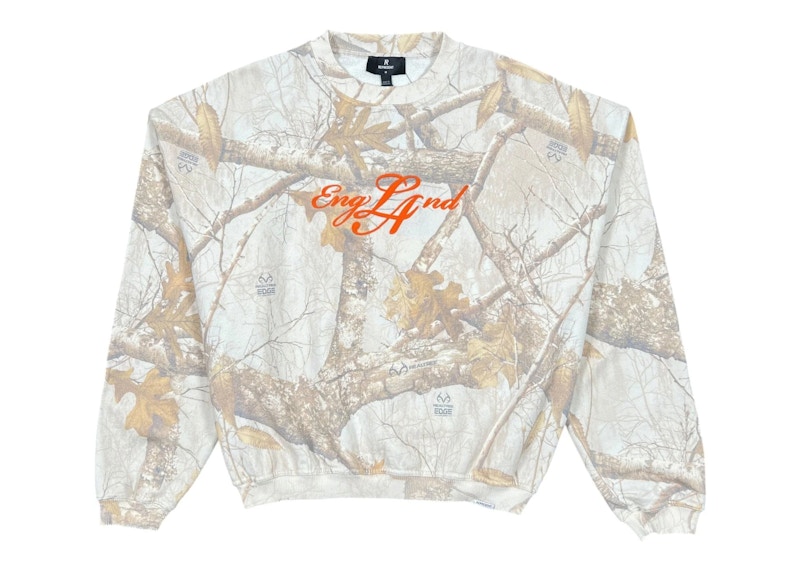 Represent England Washed Sweater Camo Wit