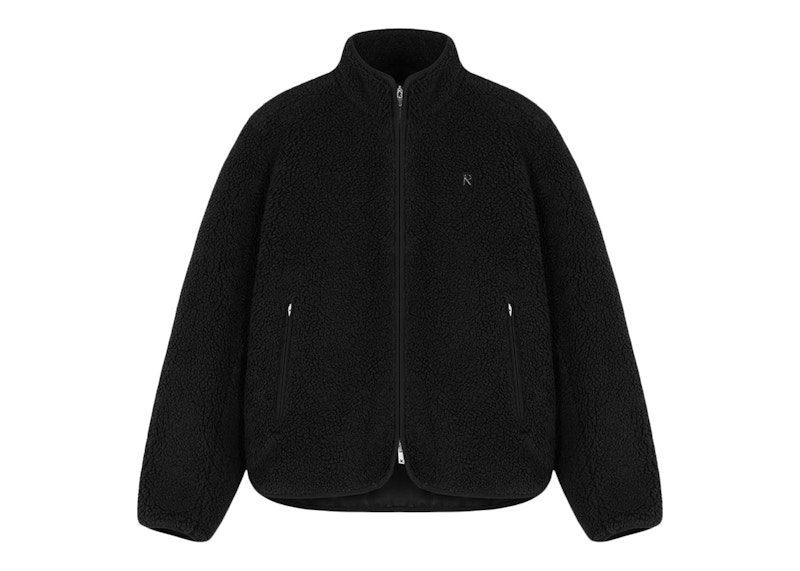 Represent Fleece Zip Through Jacket Zwart