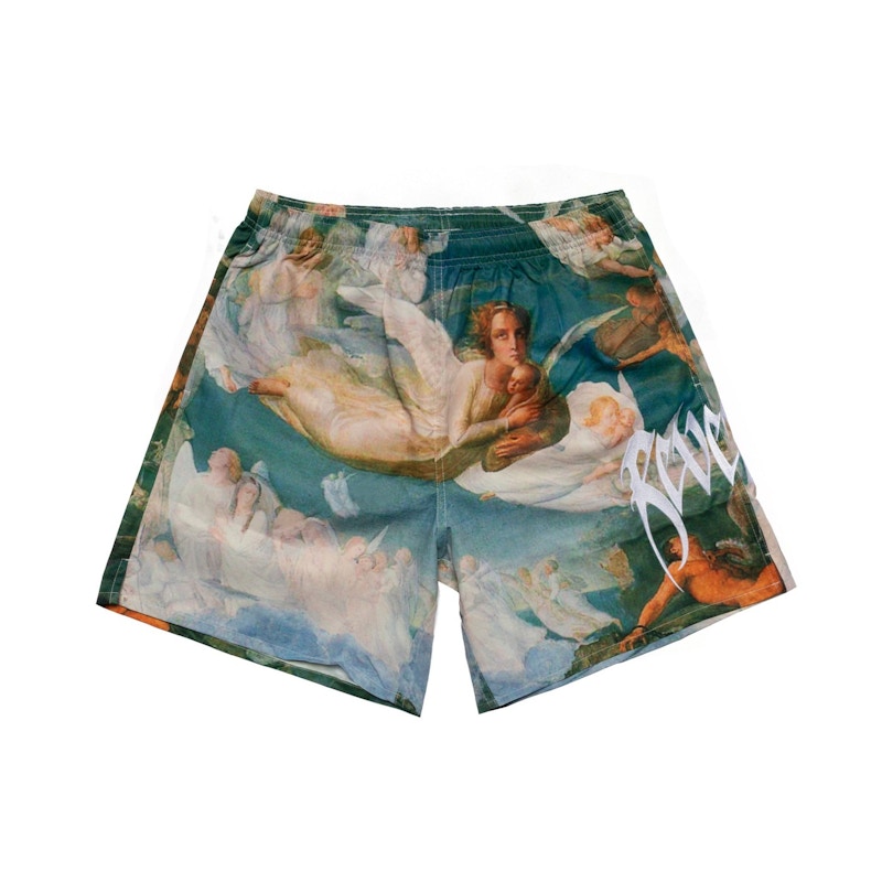 Revenge Angel Embroidered Shorts Multi Multicolor