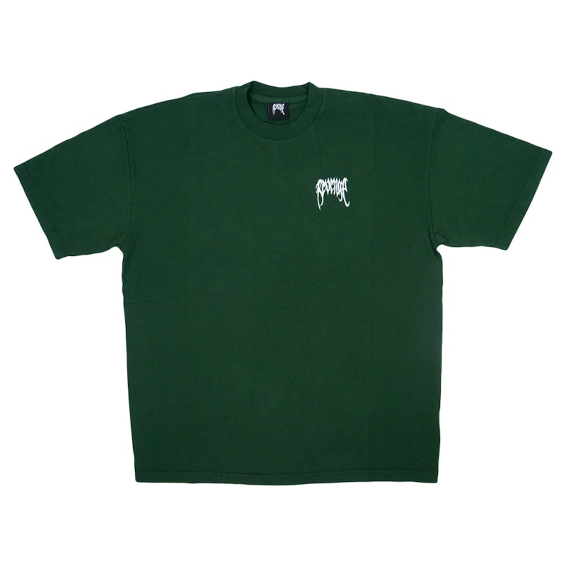 Revenge Basic Embroidered T-shirt Groen