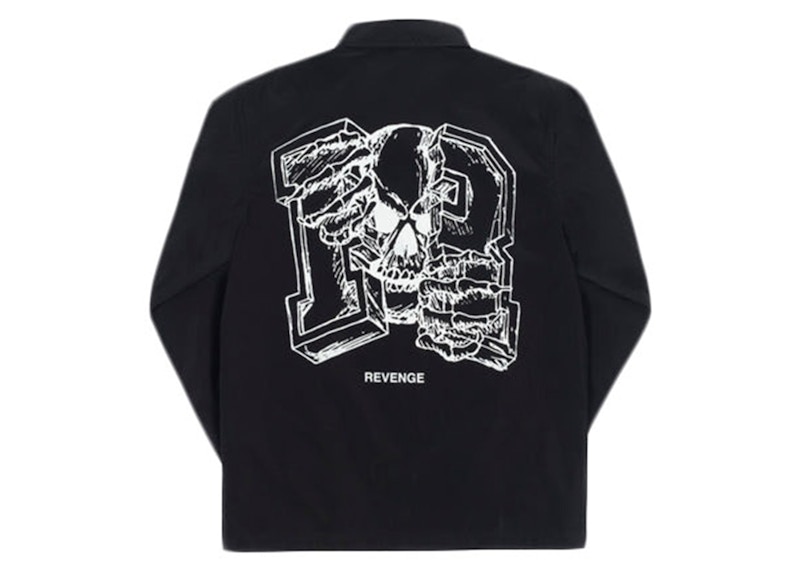 Revenge Broken R Coaches Jacket Zwart