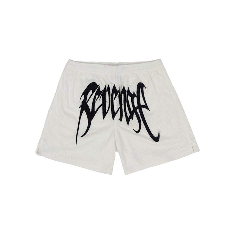 Revenge Embroidered Mesh Shorts Wit