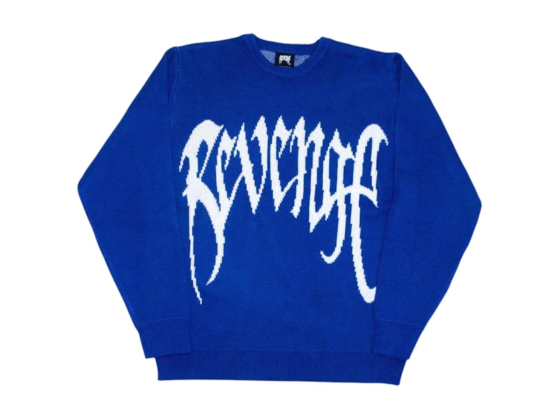 Revenge Knit Arc Logo Sweater Blauw