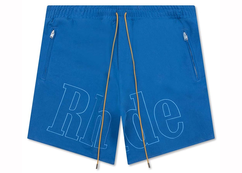 Rhude Tonal Logo Short Electric Blauw
