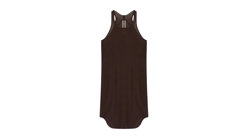 Rick Owens Basic Rib Tank Top acassar Macassar