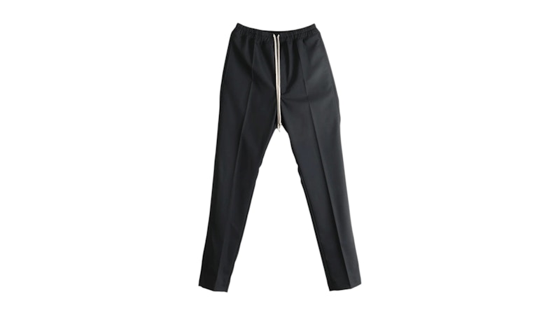Rick Owens Drawstring Slim Long Pant Zwart