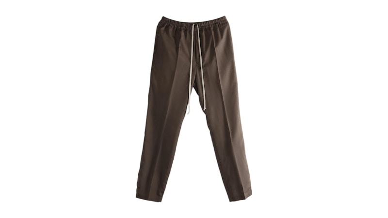 Rick Owens Drawstring Slim Long Pants Dust Dark Rust