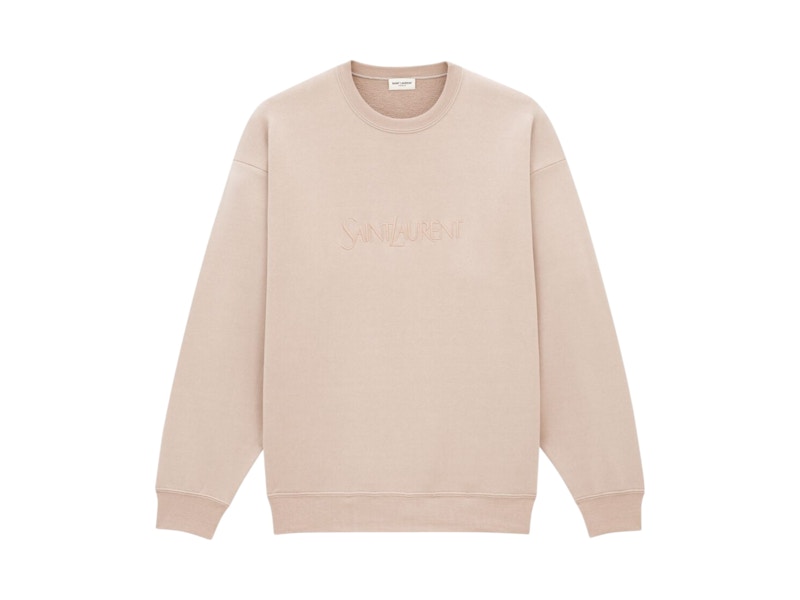 Saint Laurent Logo Sweatshirt Roze