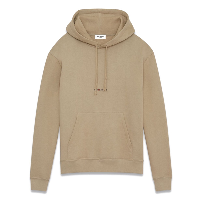 Saint Laurent Rive Gauche Hoodie Sand Creme