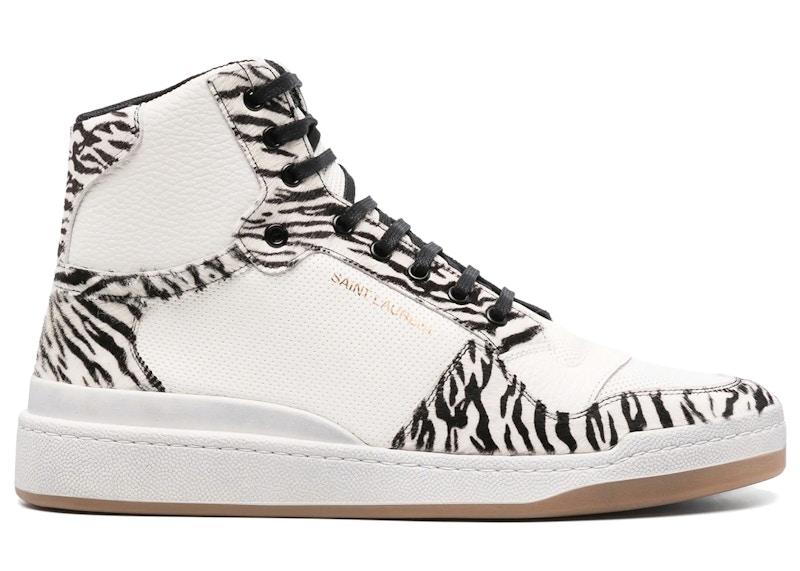 Saint Laurent SL-24 Mid Zebra Blanc Et Noir