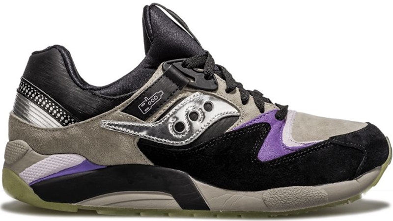 Saucony Grid 9000 Originators Heskicks Turntable Zwart