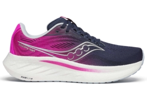 Saucony Ride 18 Fuchsia Marineblauw