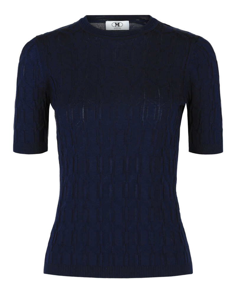 Missoni Cable Knit Pattern Sweater Blauw