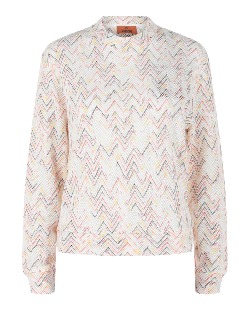 Missoni Zig Zag Patterned Sweater On Base Multicolor