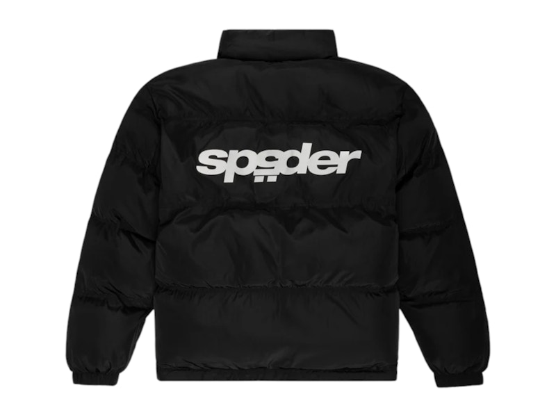 Sp5der 5Star Puffer Jacket Zwart