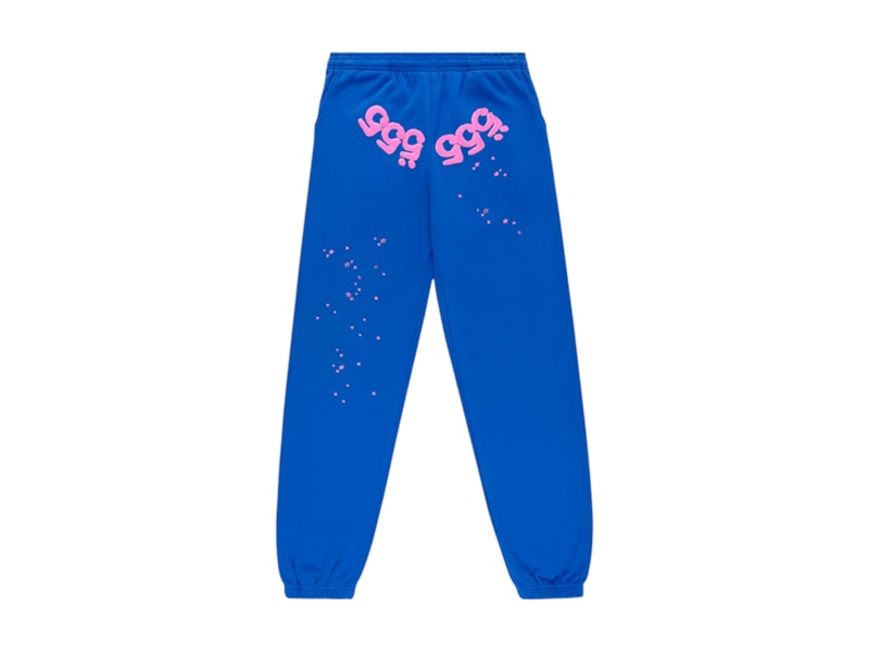 Sp5der Angel Number Sweatpant Blauw