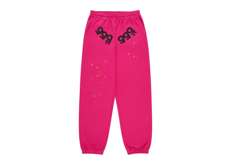 Sp5der Angel Number Sweatpant Roze