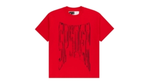Sp5der Diffused Collegiate Tee Rood