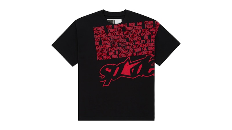 Sp5der Disclaimer Tee Zwart