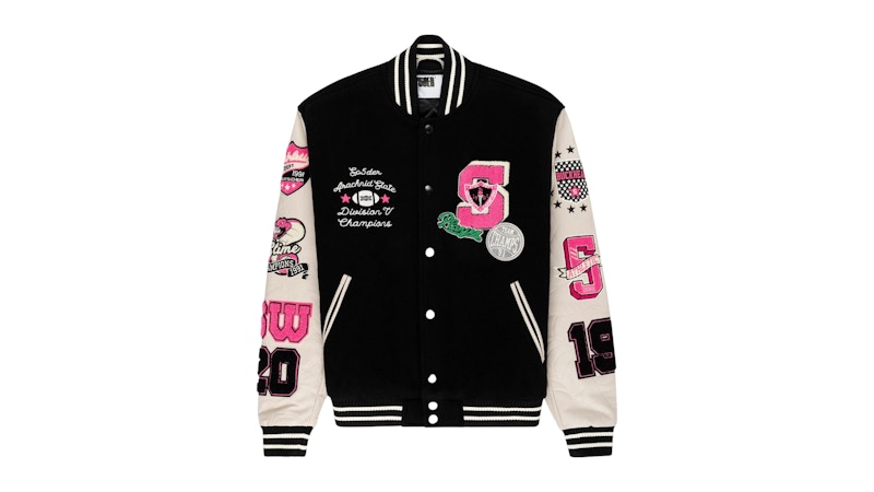 Sp5der Division 5 Varsity Jacket Zwart