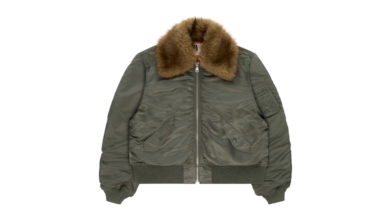 Sp5der Flight Jacket Army Groen
