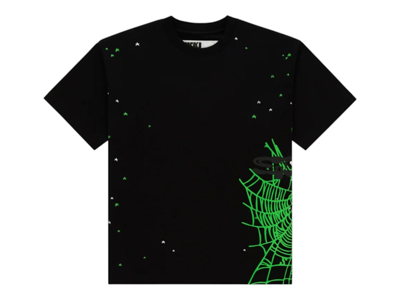 Sp5der Heavy Web Tee Zwart