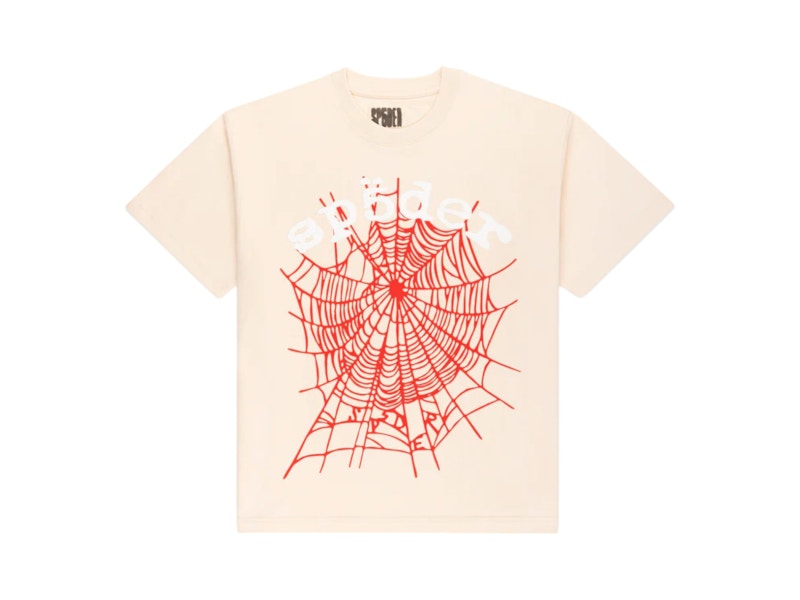 Sp5der Legacy Logo Heavyweight Tee Creme