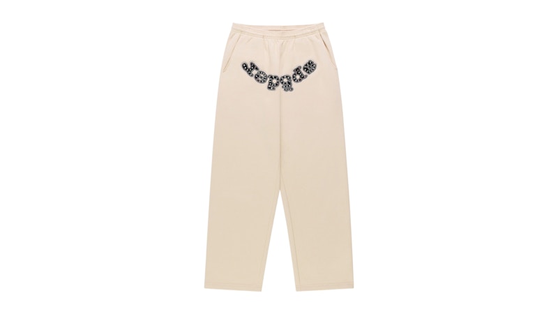 Sp5der Mixed Stone OG Logo Sweatpant Creme