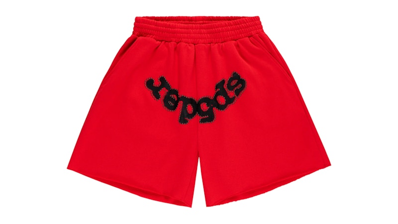 Sp5der OG Studded Sweatshort Rood