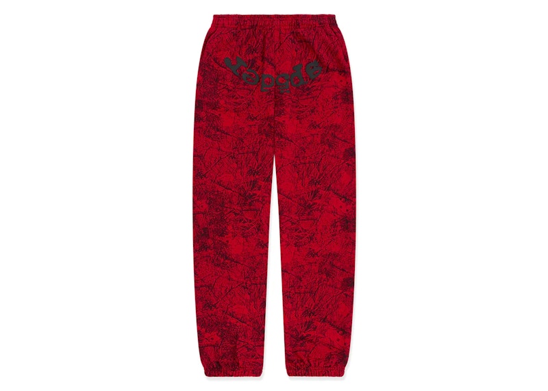 Sp5der OG Tree Camo Sweatpant Rood