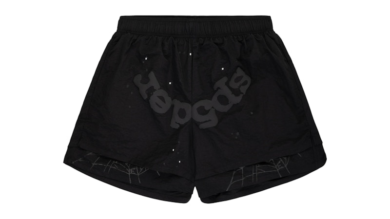 Sp5der OG Web Double Layer Short Zwart
