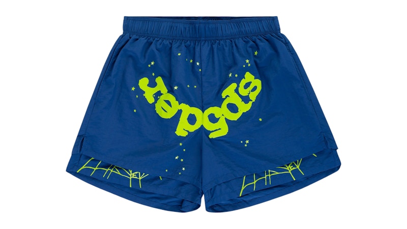 Sp5der OG Web Double Layer Short Blauw