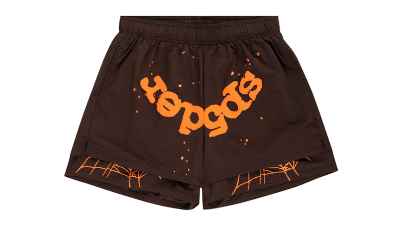 Sp5der OG Web Double Layer Short Oranje