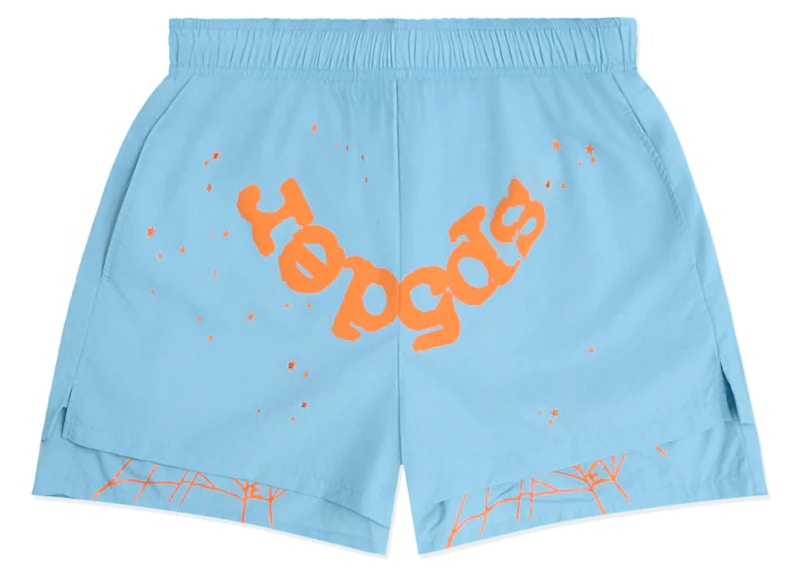 Sp5der OG Web Double Layer Short Light Blauw