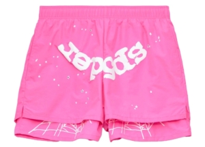 Sp5der OG Web Double Layer Short Roze