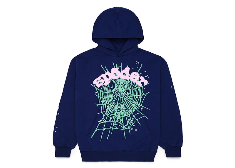 Sp5der OG Web Hoodie Blauw