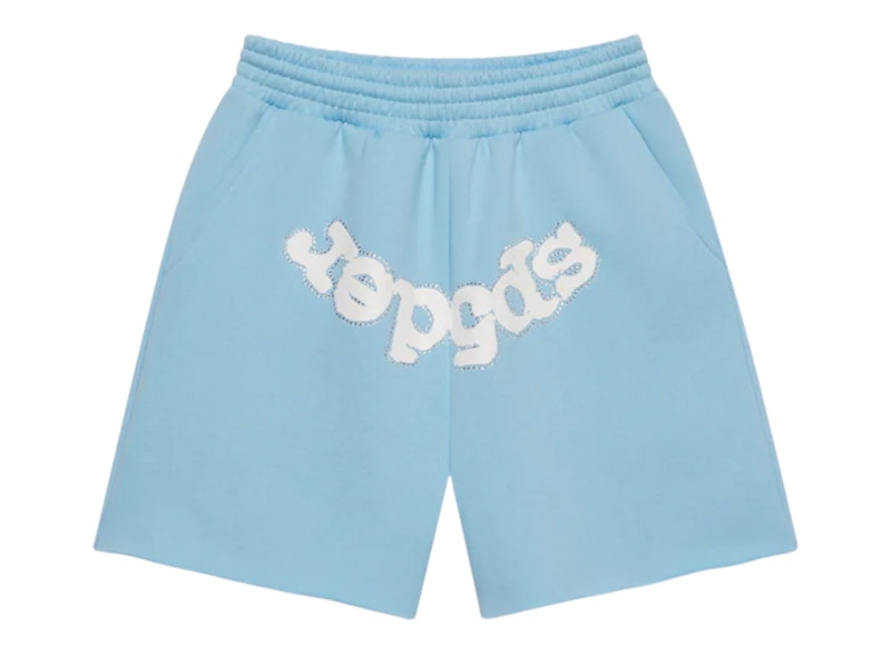 Sp5der OG Web Sweatshort Sky Blauw