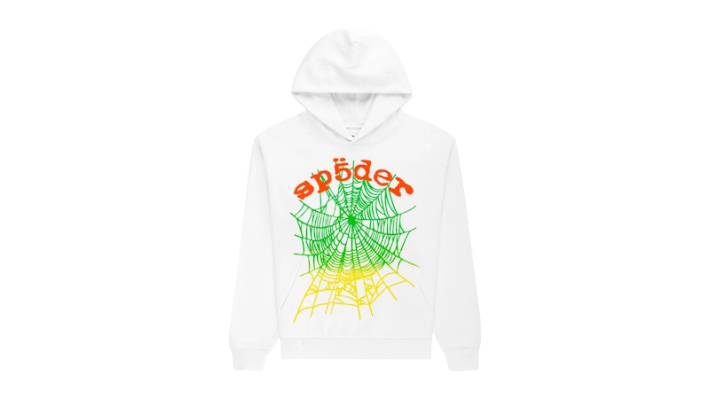 Sp5der OG Web V2 Gradient Hoodie Wit