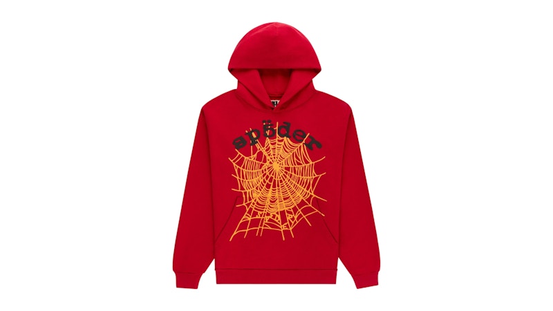 Sp5der OG Web V2 Hoodie Rood