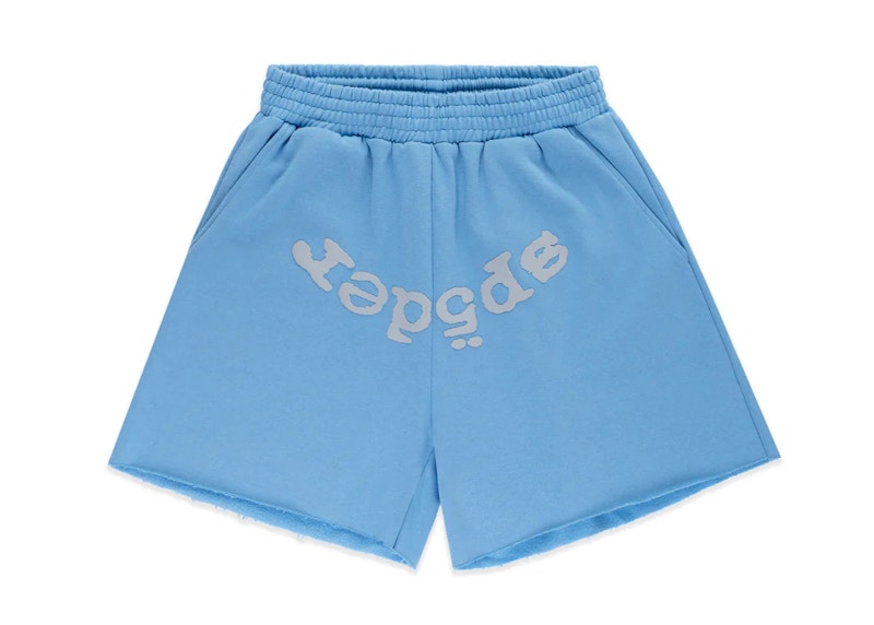 Sp5der OG Web V2 Sweatshort Dusty Blauw