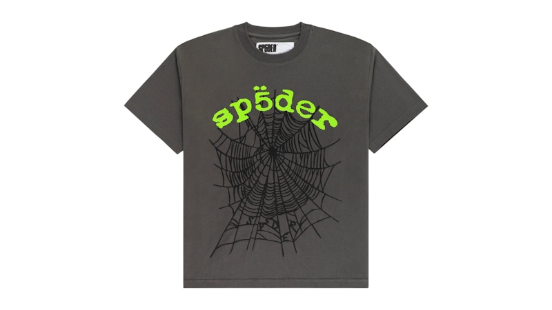 Sp5der OG Web V2 Tee Slate Grijs