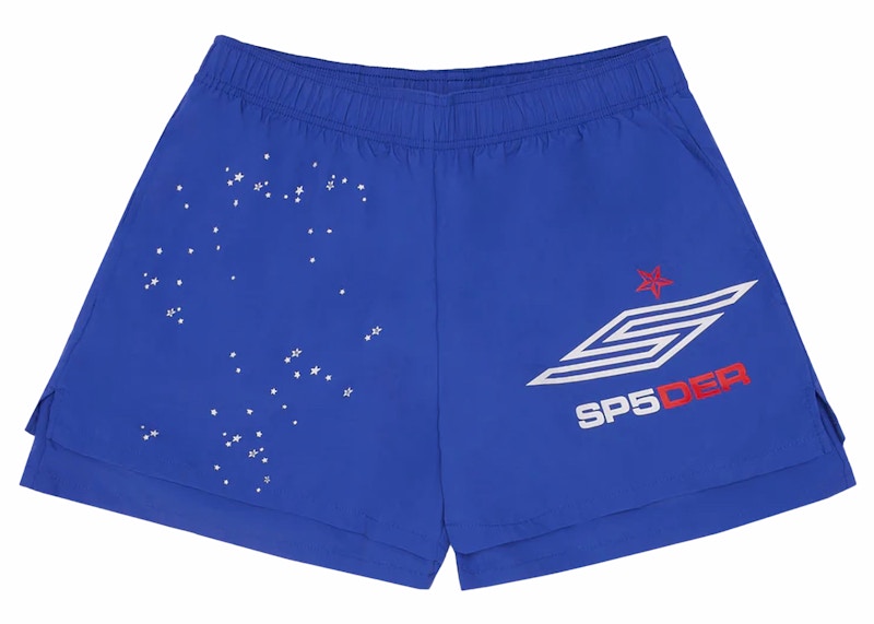 Sp5der Pro Double Layer Short Blauw