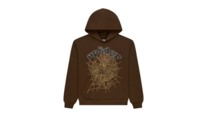 Sp5der Rhinestone OG Web Hoodie Bruin