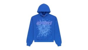 Sp5der Rhinestone Punk V2 Hoodie Blauw