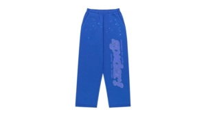 Sp5der Rhinestone Punk V2 Sweatpant Blauw