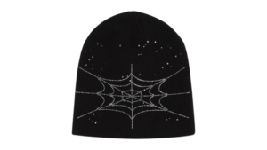 Sp5der Rhinestone Silk Skully Zwart
