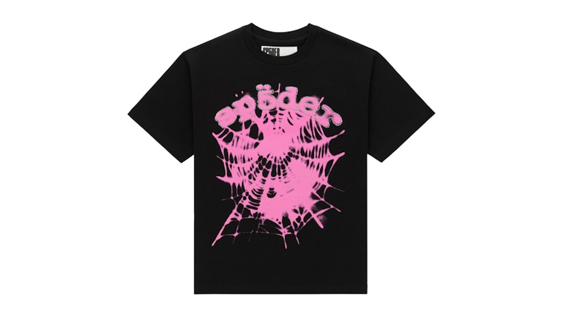 Sp5der Scattered OG Web V2 Tee Zwart